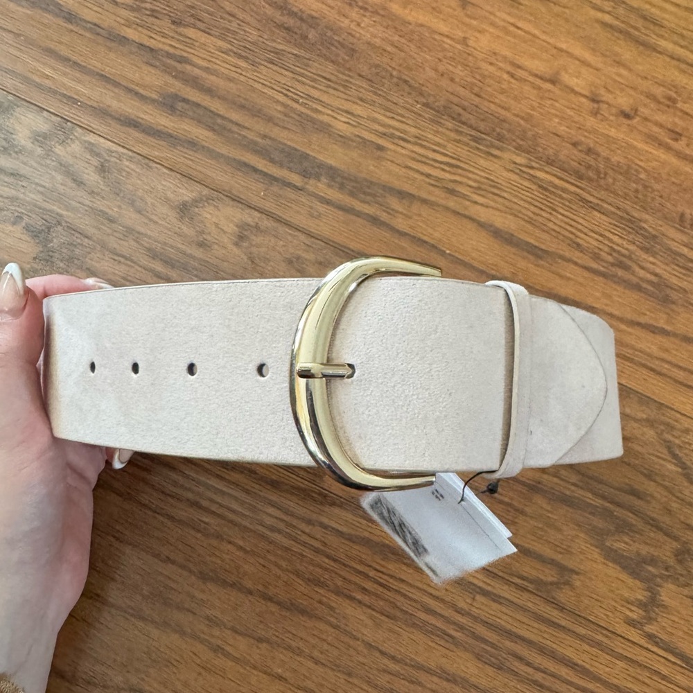 H&M Suede Beige Belt XS